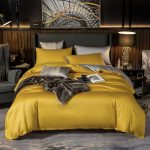 Solid Color Bedsheet & Comforter Set