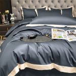 Border Design Bedsheet & Comforter Set - Image 2