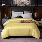Solid Color Bed Sheet With 2 Pillow Cover Design 003