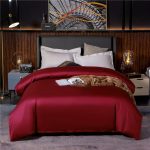 Solid Color Bed Sheet With 2 Pillow Cover Design 008