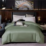 Solid Color Bed Sheet With 2 Pillow Cover Design 010