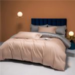 Solid Color Bed Sheet With 2 Pillow Cover Design 021